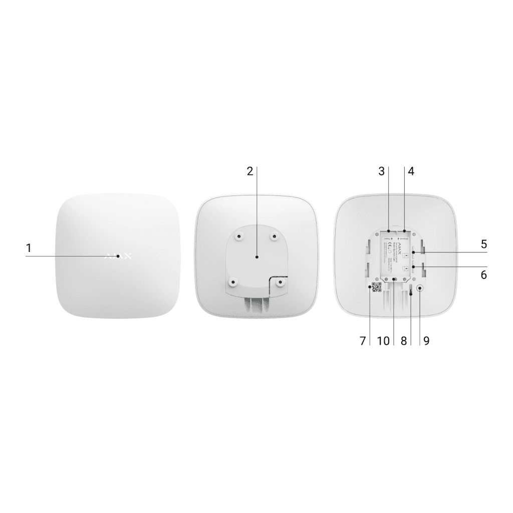 AJAX Hub2, Kablosuz, Görsel Do─şrulamalı, Alarm Paneli, SİYAH