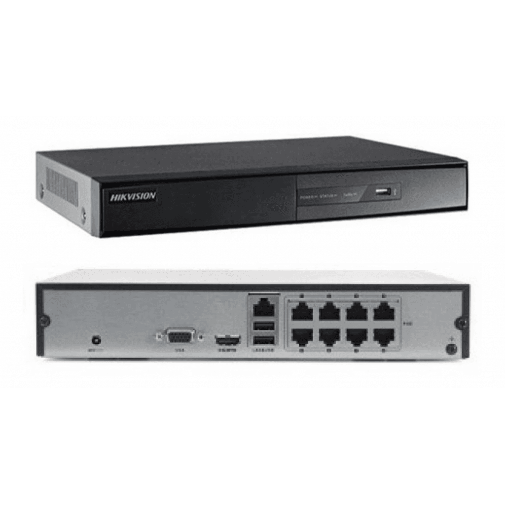 HIKVISION DS-7108NI-Q1/8P/M, 8Kanal PoE, 4Mpix, H265+, 1 HDD Deste─şi, 1520P Kayıt, 60Mbps Bant Geni┼şli─şi, Metal Kasa, NVR