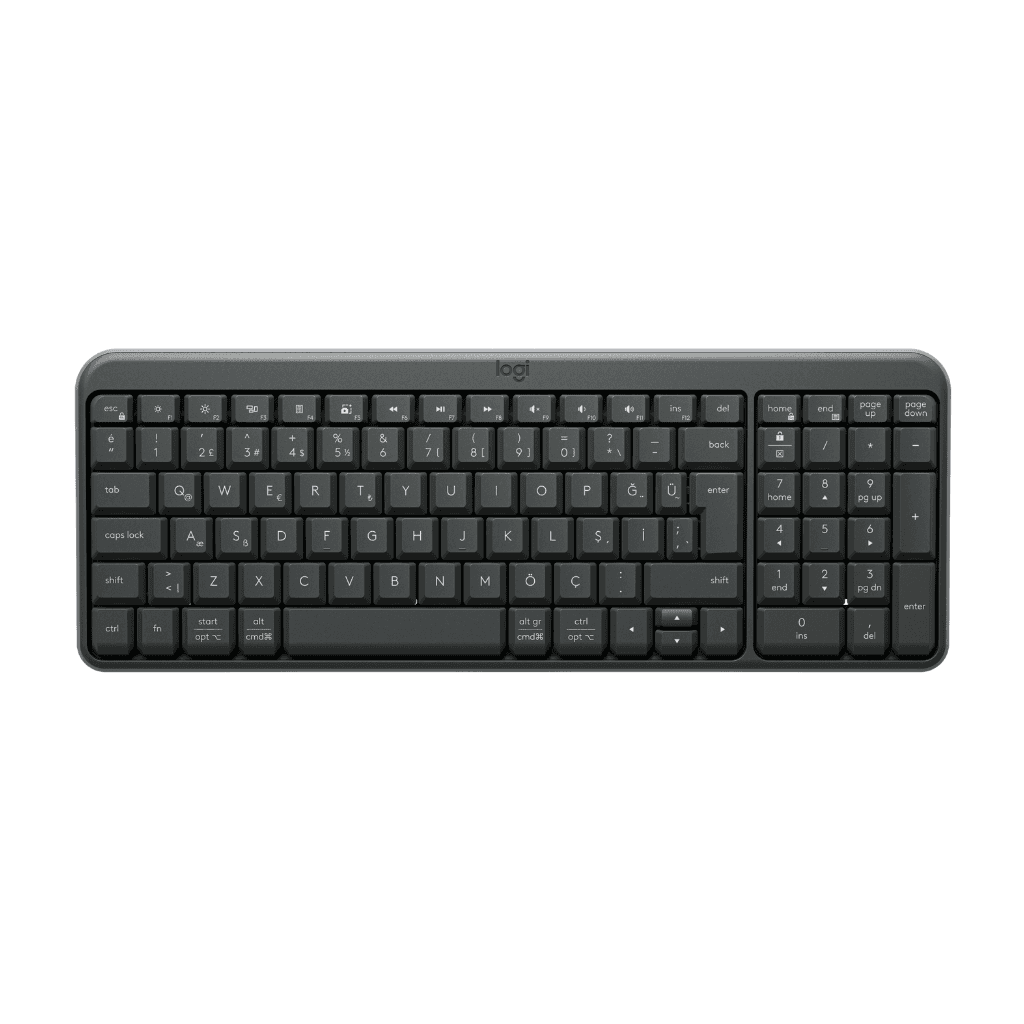 LOGITECH K250, Siyah, 920-013460, Bluetooth, TürkÇe Q, Multimedya, Kompakt Klavye
