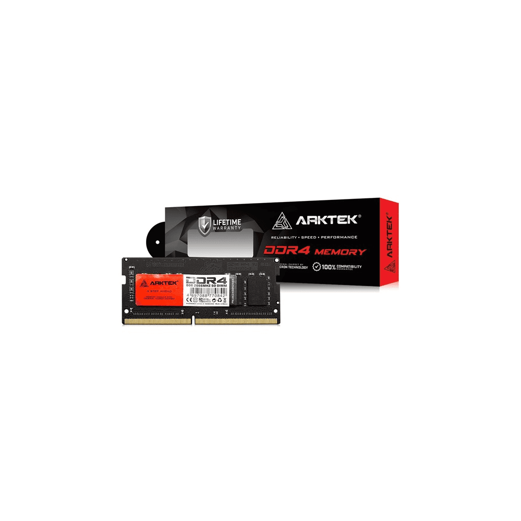 ARKTEK AKD4S8N2666, 8GB, DDR4, 2666Mhz, 1,2V, CL19, Notebook, SODIMM RAM