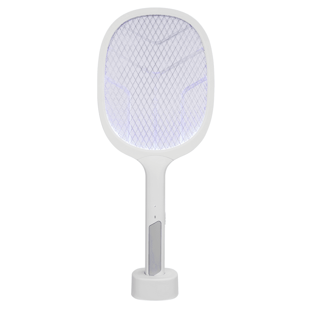 ASONIC AS-A25, Beyaz-Gri, 3000V, Raket Tipi, UV Mor I┼şıklı, 1200mAh, Bataryalı, ┼Şarj Edilebilir, Sinek Öldürücü