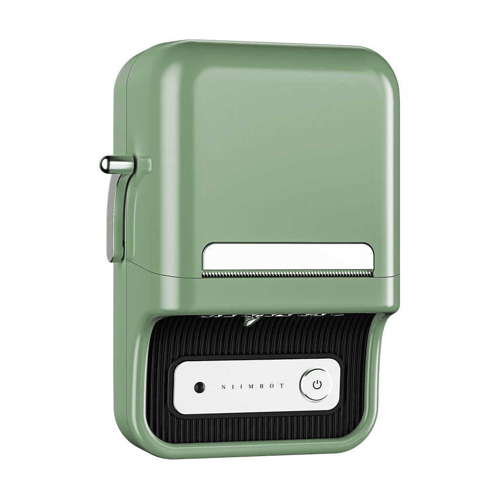 NIIMBOT B21, Ta┼şınabilir, Mürekkepsiz, Termal Etiket Yazıcı (Bluetooth, Type-C) Ye┼şil
