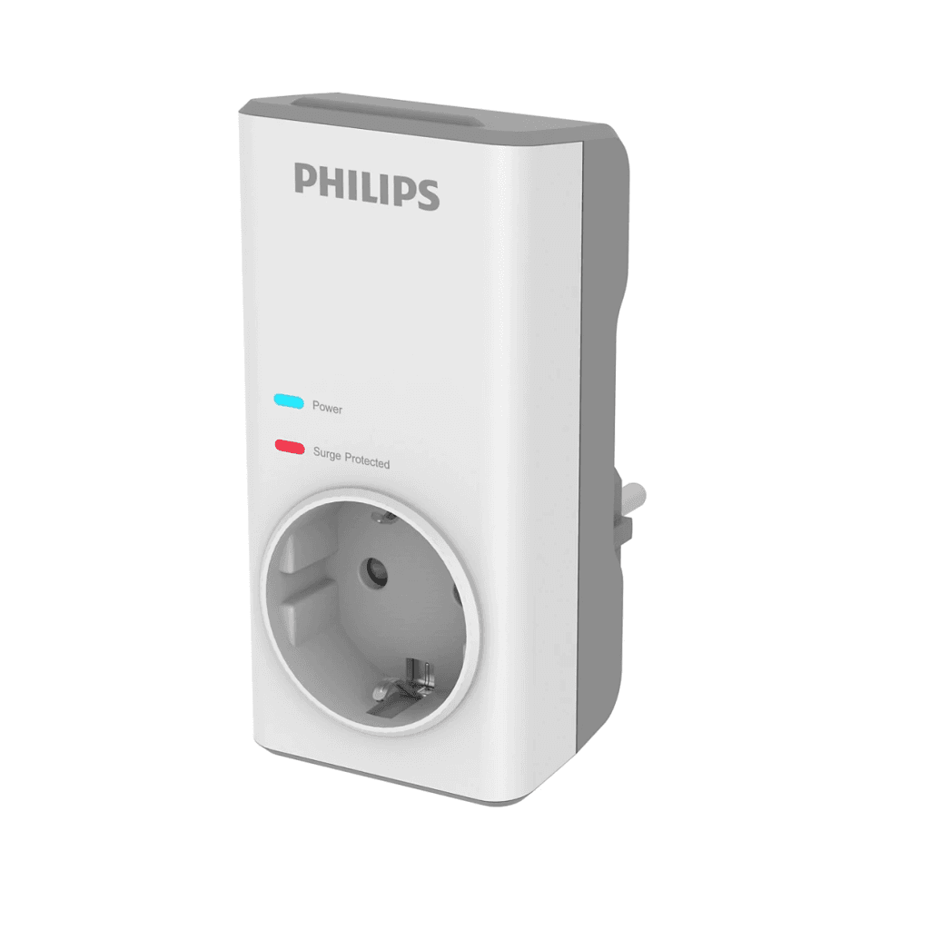 PHILIPS CHP7010W/10, Tekli, Akım Korumalı Priz, 1140 Joules, (Beyaz)