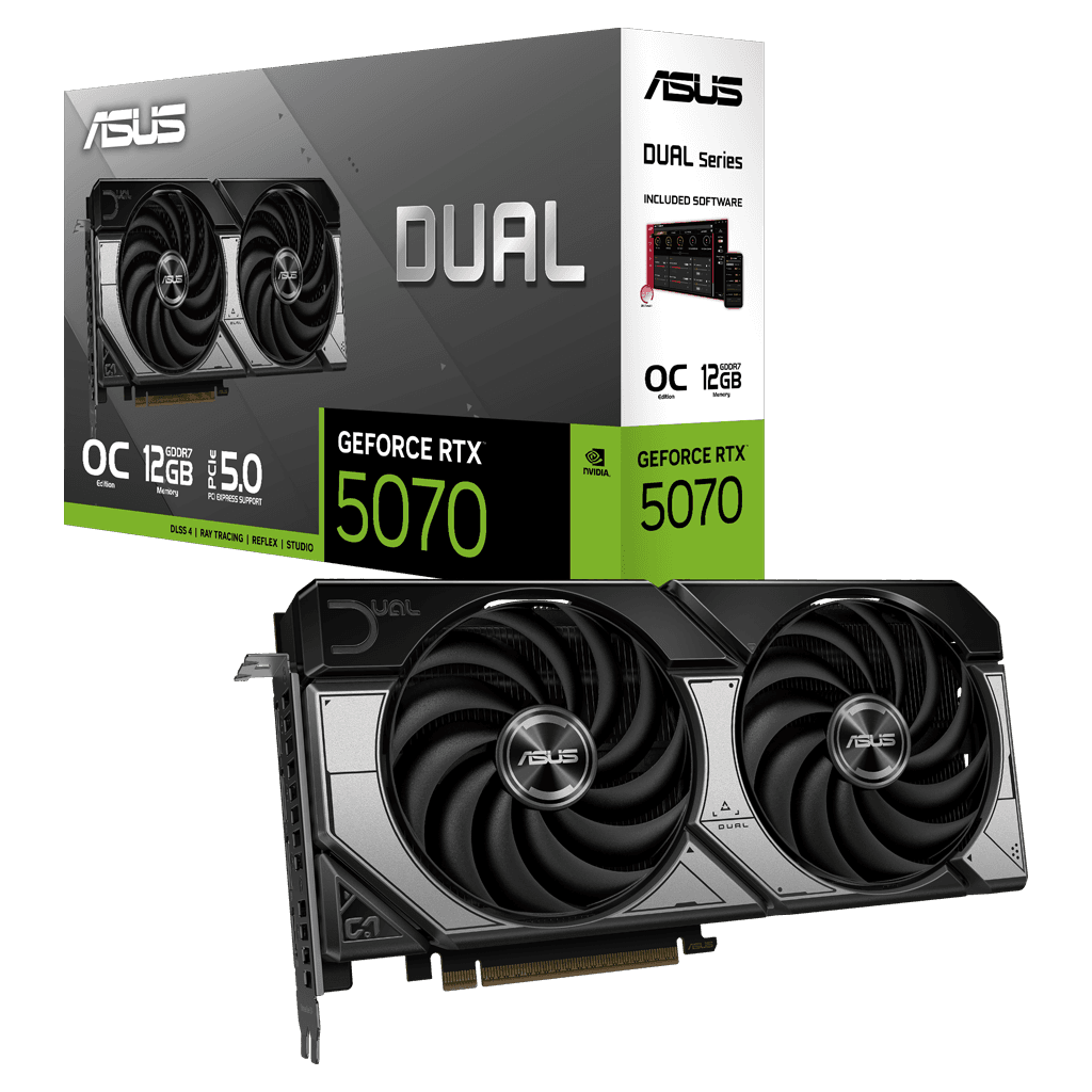 ASUS DUAL RTX5070-O12G, 12Gb, 192Bit, GDDR7, 1xHDMI, 3xDP GAMING Ekran Kartı
