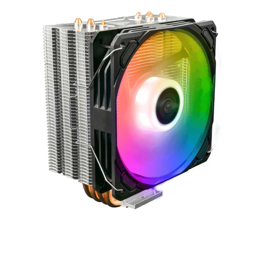 GAMDIAS BOREAS E1-410, ARGB, 120mm, CPU  Kule Tipi Hava So─şutma, Do─şrudan Temas Teknolojisine Sahip 4 adet Geli┼şmi┼ş Bakır Isı Borusu (AMD AM4-AM5 ve INTEL Tüm i┼şlemciler ile uyumlu)