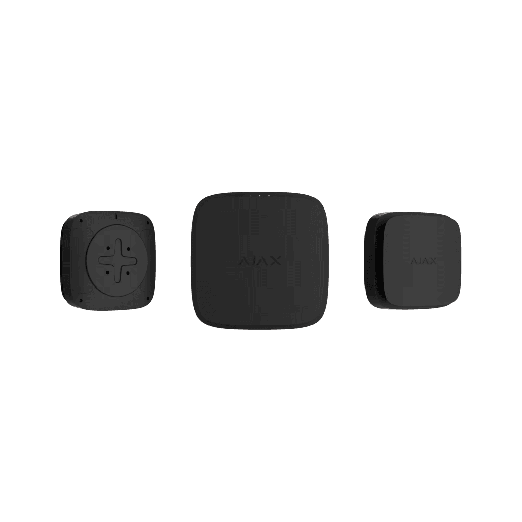 AJAX EN54 Fire Protect Smoke Sounder, Kablosuz  Duman + Siren Dedektörü, SİYAH