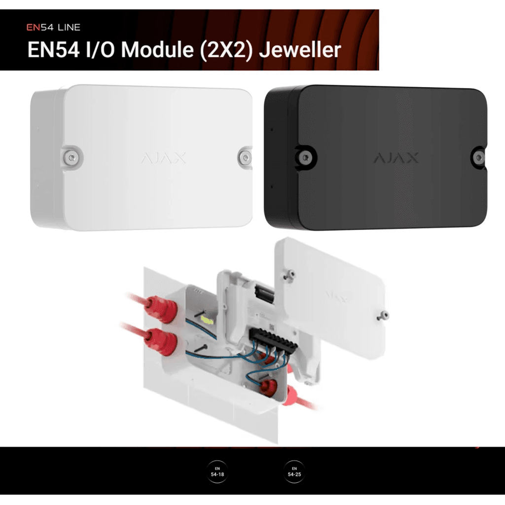 AJAX EN54 I/O Modül BEYAZ