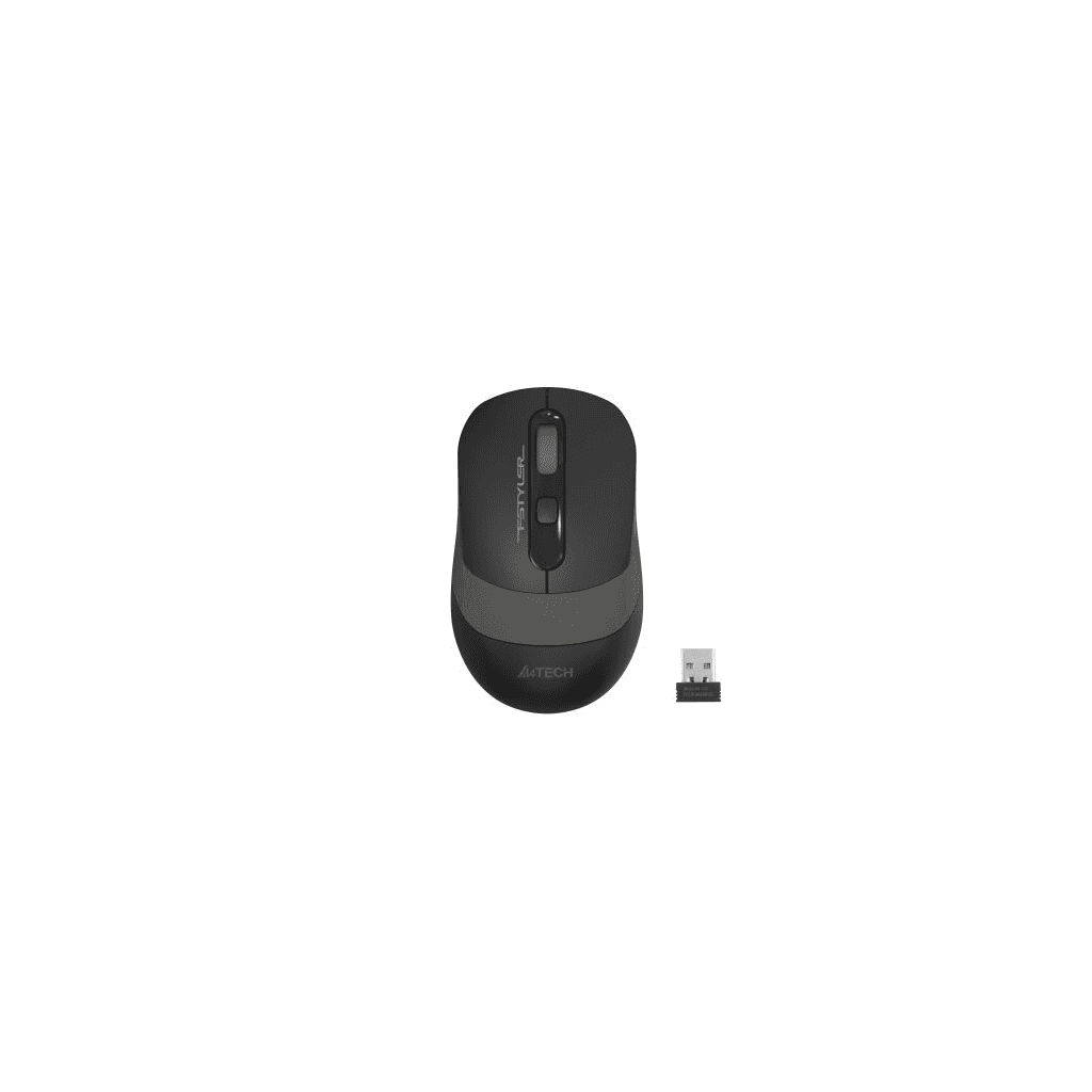 A4 TECH FG10S, Grey, SILENT, FSTYLER, 2,4Ghz Kablosuz, Optik Mouse, 10-15Metre, 4 Buton, Nano Alıcı