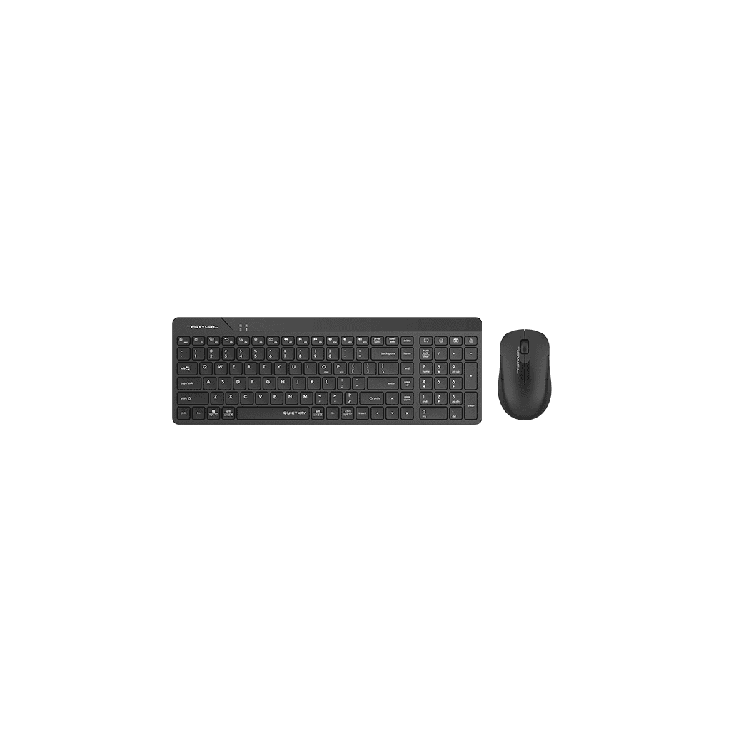 A4 TECH FG2300 AIR2 Siyah, FSTYLER, 2.4Ghz Mini Kablosuz, TürkÇe Q, SESSİZ Klavye Mouse Set