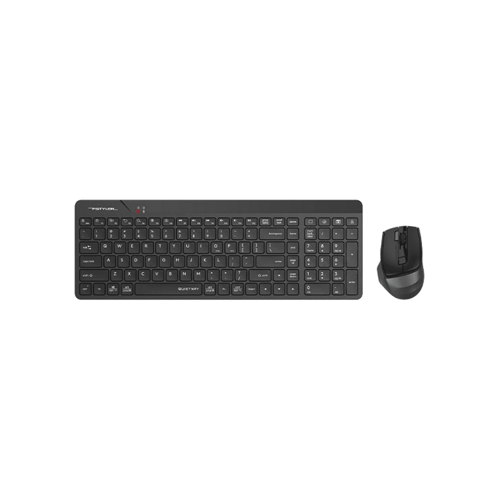 A4 TECH FG2400 AIR2 Siyah, FSTYLER, 2.4Ghz Mini Kablosuz, TürkÇe Q, SESSİZ Klavye Mouse Set