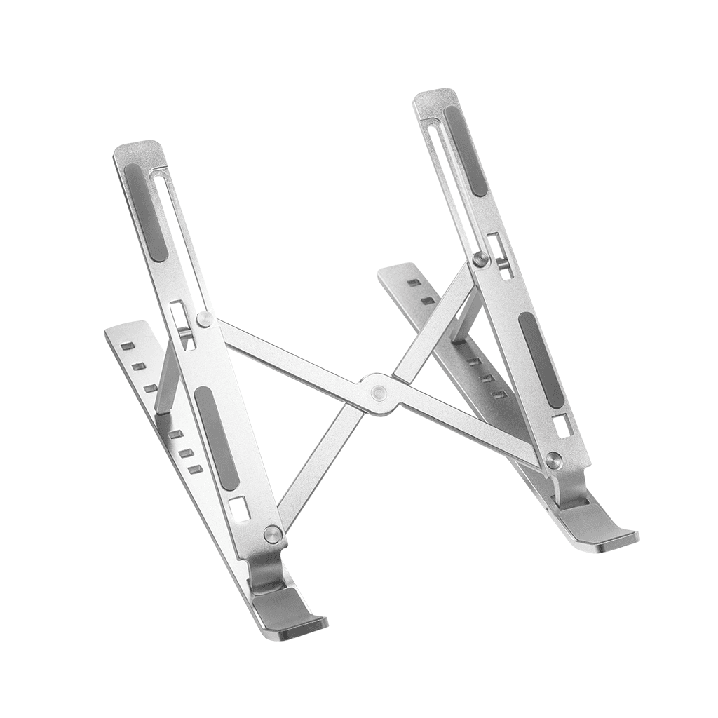 FRISBY FNC-5150ST, 10"-15.6" Ta┼şınabilir,  Katlanır, Notebook Standı, 7 Kademeli Ayarlanabilir Yükseklik, Alüminyum (Gümü┼ş)