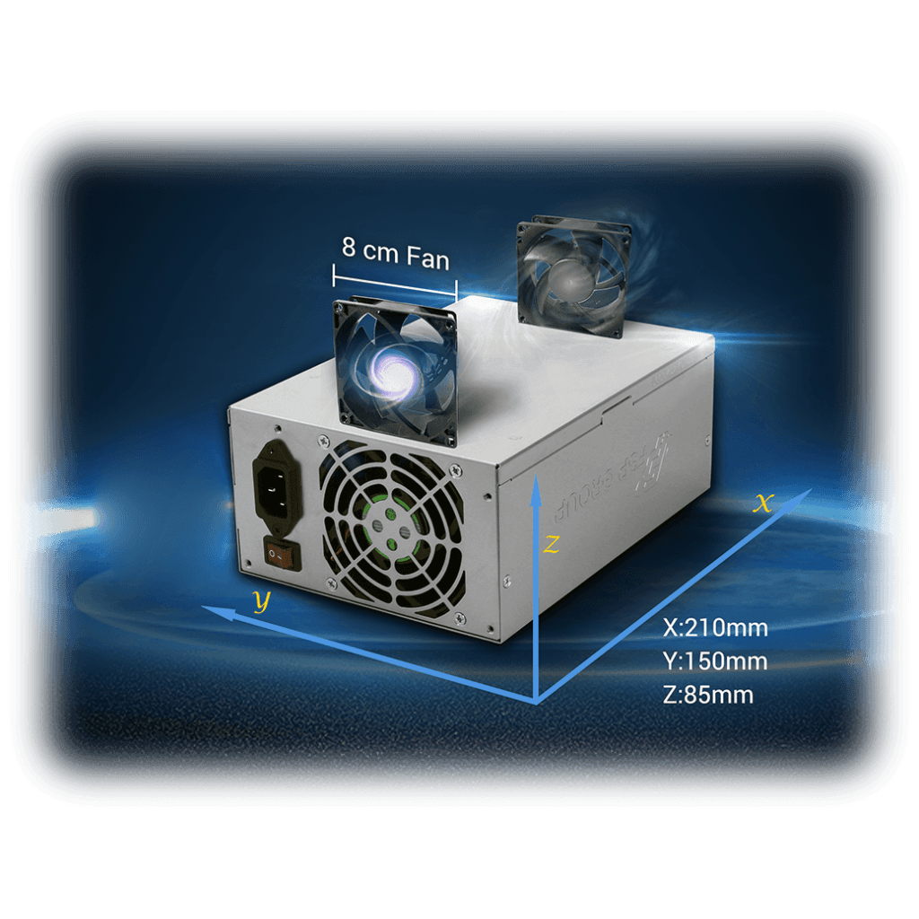 FSP CANNON, FSP1600-55YD, 1600W, 2x8cm Fan, GAMING ATX, Power Supply (PSU)