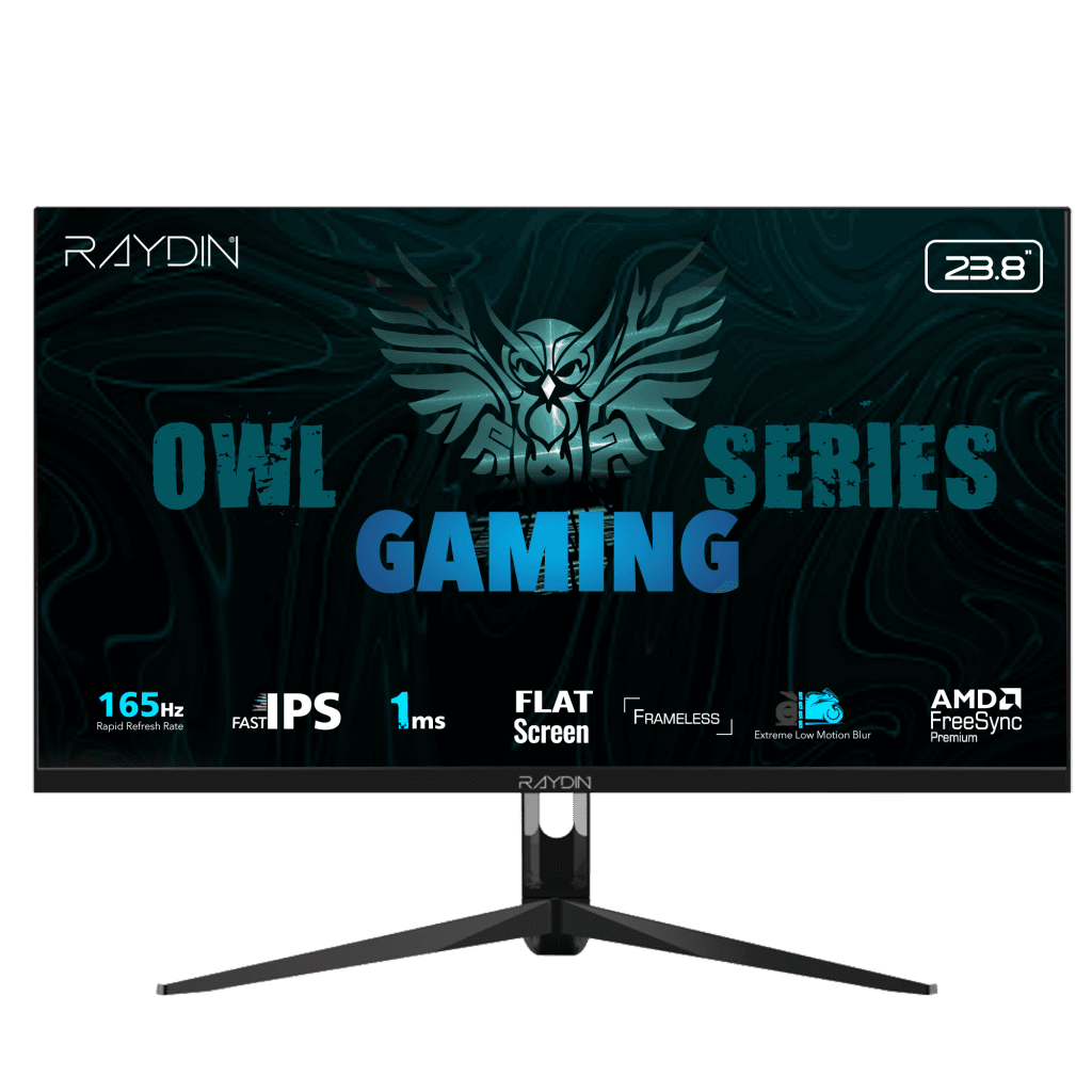 RAYDIN G238IPS165, 23.8", 1ms, 165Hz, Full HD, HDMI, DP, USB, Hoparlör, IPS LED, Frameless, FreeSync Gaming Monitör