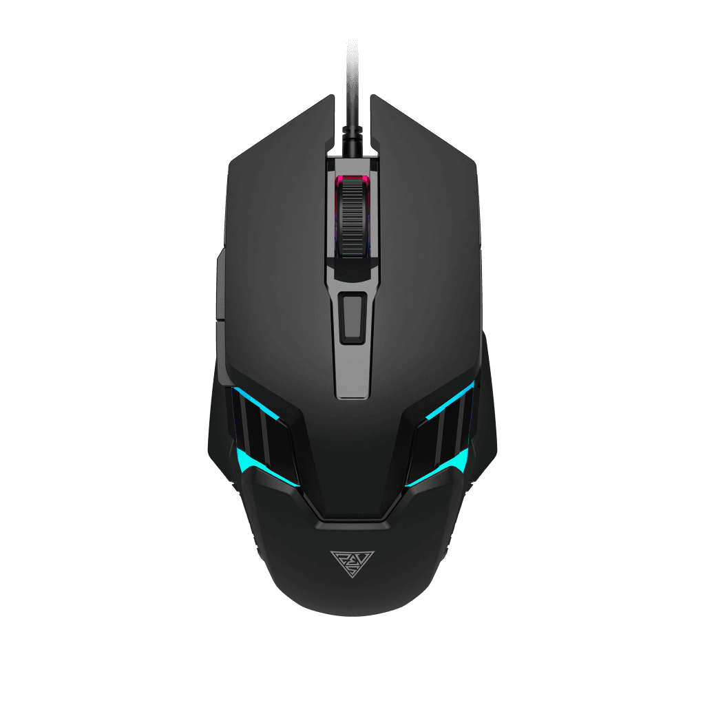 GAMDIAS AURA GS4, Çok Renkli Aydınlatma,  USB Kablolu, 6 Tu┼şlu, Gaming Mouse, 3.600 DPI, Siyah