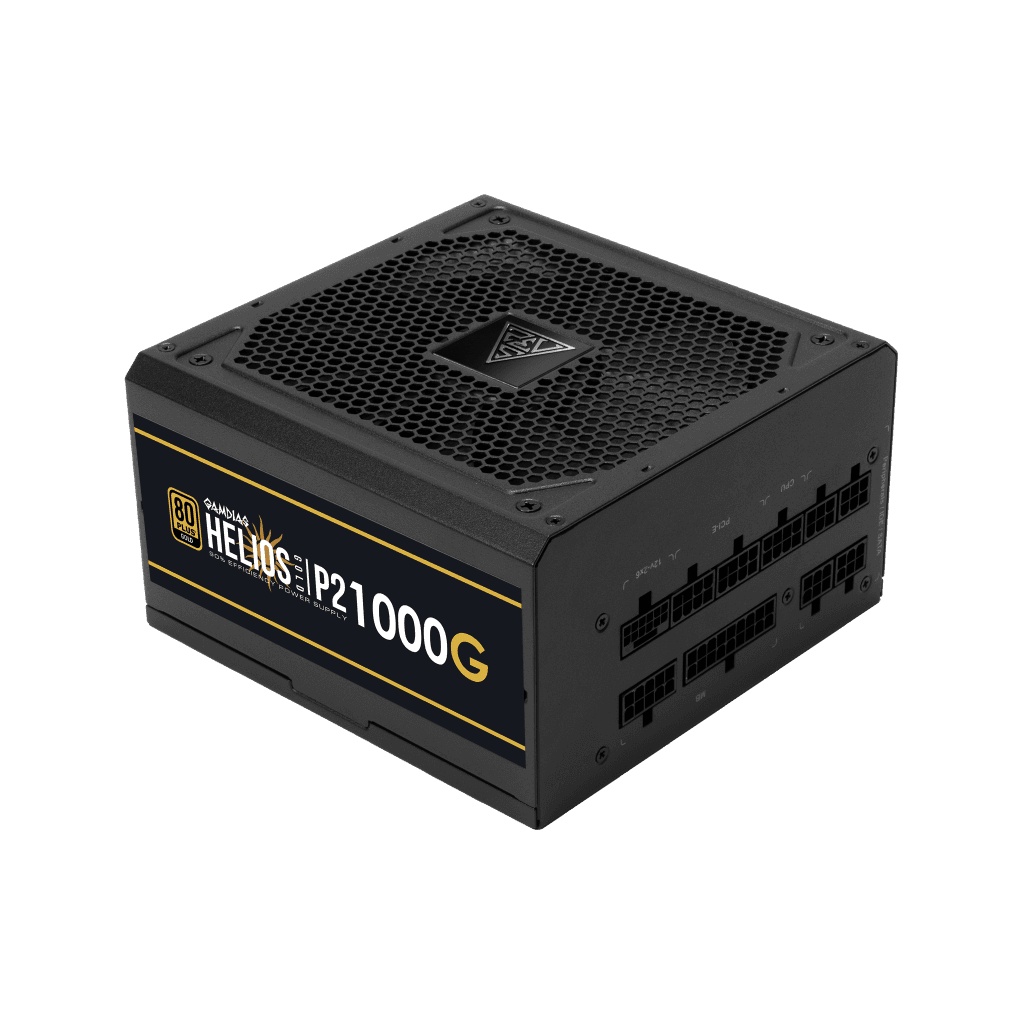 GAMDIAS HELIOS P2-1000G, 1000W, 80+ Gold, Full Modüler, Aktif PFC, GAMING, ATX, Power Supply (PSU)