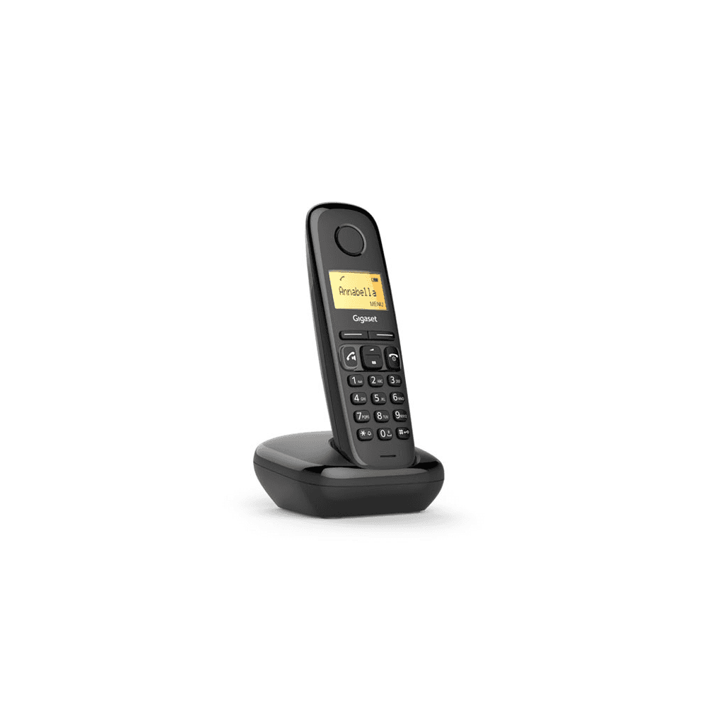 GIGASET A270, Dect Telefon, Siyah, 18 Saat Konu┼şma, 200 Saat Bekleme, 80 Ki┼şilik Rehber