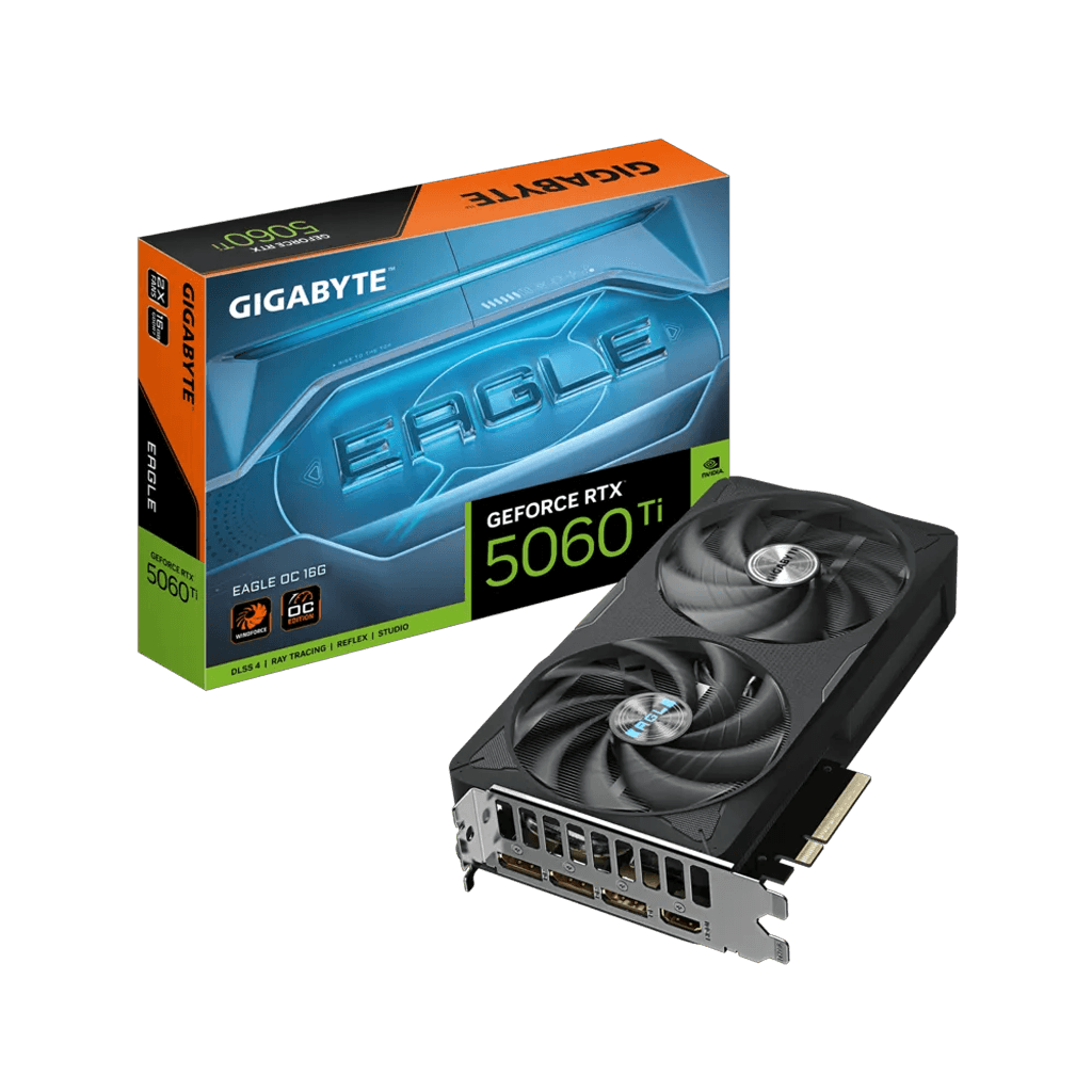 GIGABYTE GV-N506TEAGLE OC-16GD, RTX5060TI, EAGLE OC, 16Gb, GDDR7, 128BIT, 2 Fanlı, 1xHDMI, 3xDP, GAMING Ekran KARTI