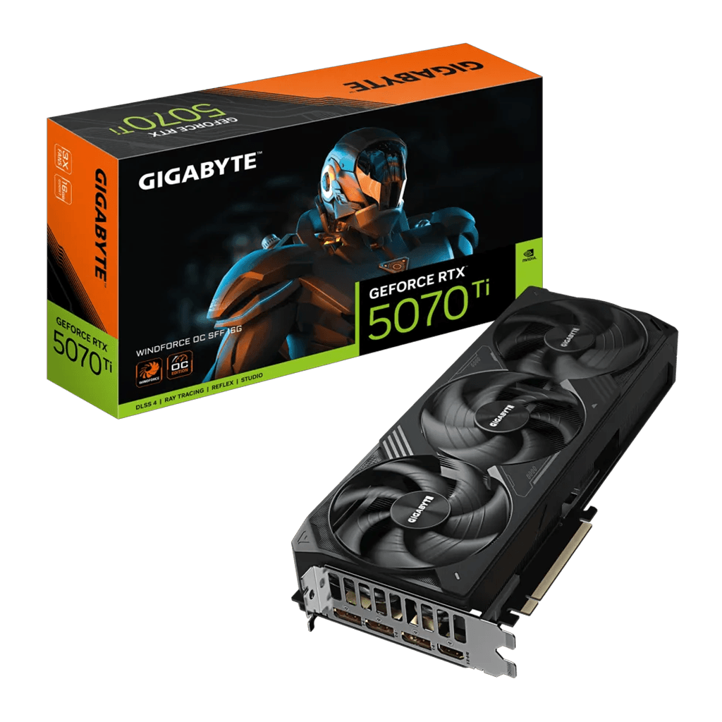 GIGABYTE GV-N507TWF3OC-16GD, RTX5070TI, WINDFORCE OC, 16Gb, GDDR7, 256BIT, 3 Fanlı, 1xHDMI, 3xDP, GAMING Ekran KARTI