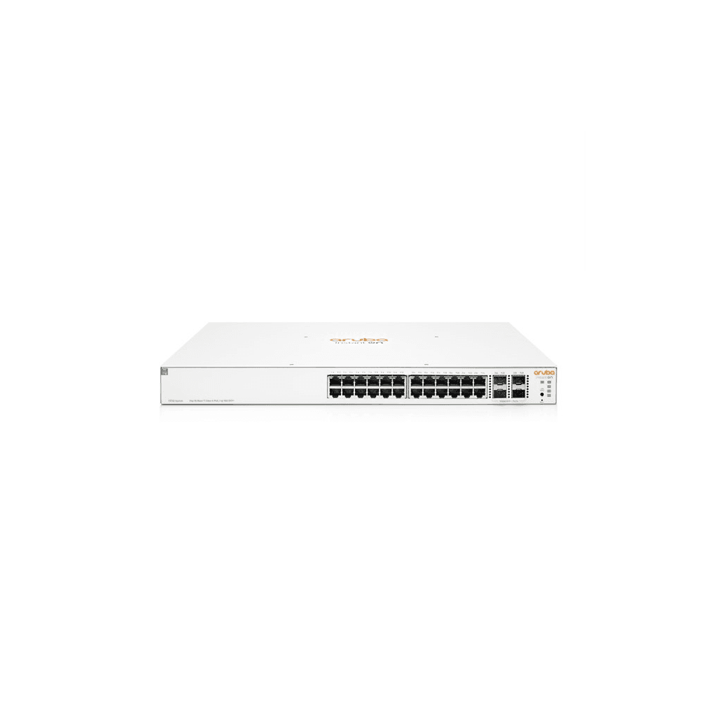 HP Aruba Instant On, JL683B, 1930-24G, 24Port, GigaBit, PoE 195W, 4 Port Gigabit SFP, Yönetilebilir, Rack Mount Switch