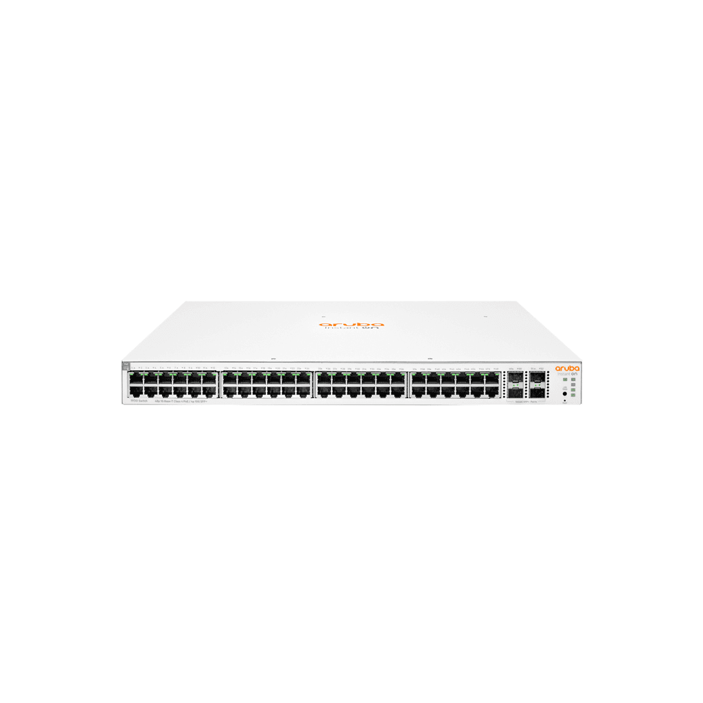 HP Aruba Instant On, JL686B, 1930-48G, 48Port, GigaBit, PoE 370W, 4 Port Gigabit SFP, Yönetilebilir, Rack Mount Switch