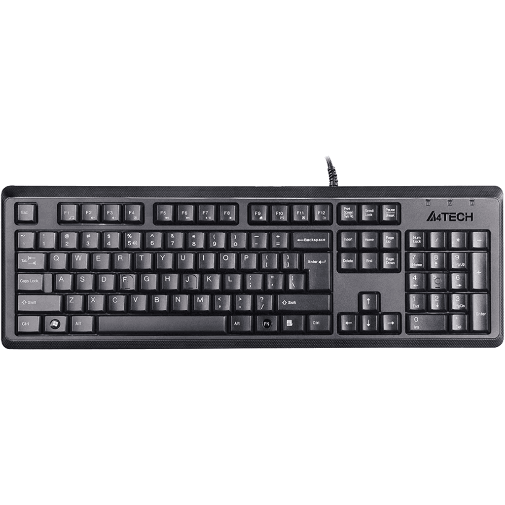 A4 TECH KR-92, Siyah, USB Kablolu, TürkÇe Q, Multimedya, Klavye