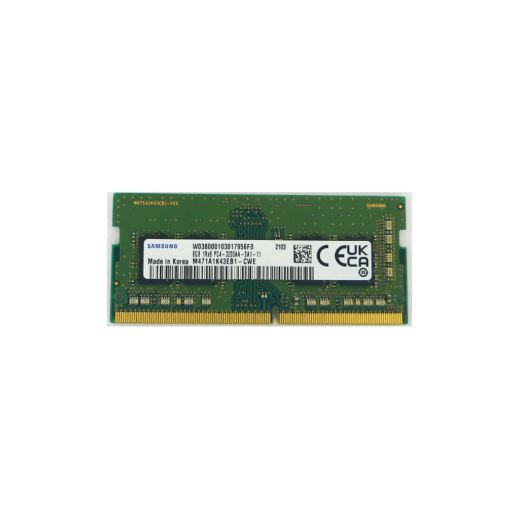 Samsung SAMSO3200/8, 8GB, DDR4, 3200MHz,  1.2V Notebook Ram (M471A1K43EB1-CWE)