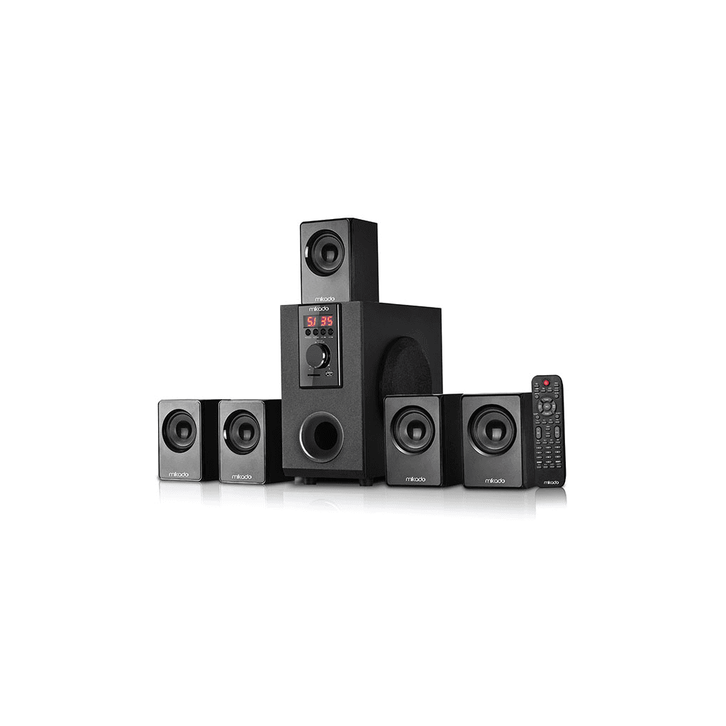 MIKADO MD-505, 70W, 5+1, Masaüstü, FM/BT/SD/USB, Siyah Kasa, Speaker