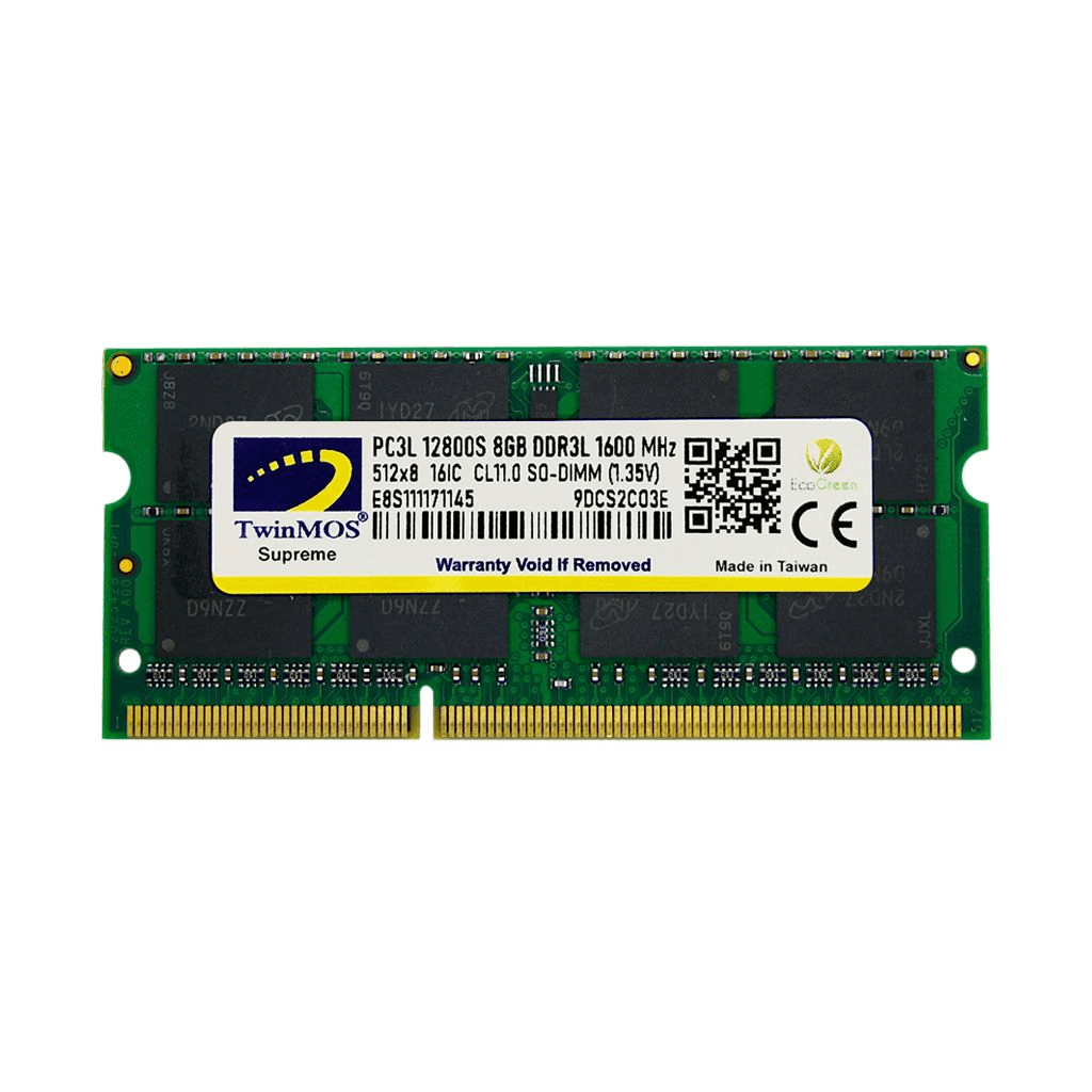 TwinMOS MDD3L8GB1600N, 8GB, DDR3, 1600MHz, 1.35V Notebook Ram