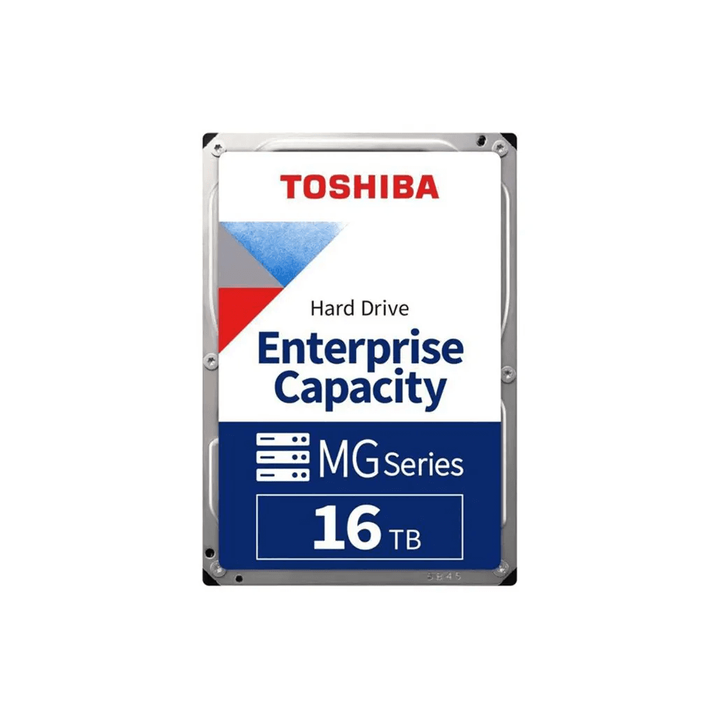 TOSHIBA ENTERPRISE, MG09ACA16TE, 3.5", 16TB, 512Mb 7200 Rpm, 7/24 Güvenlik, Data Center, Nas, Server, HDD (Türkiye Distribütörü Garantili)