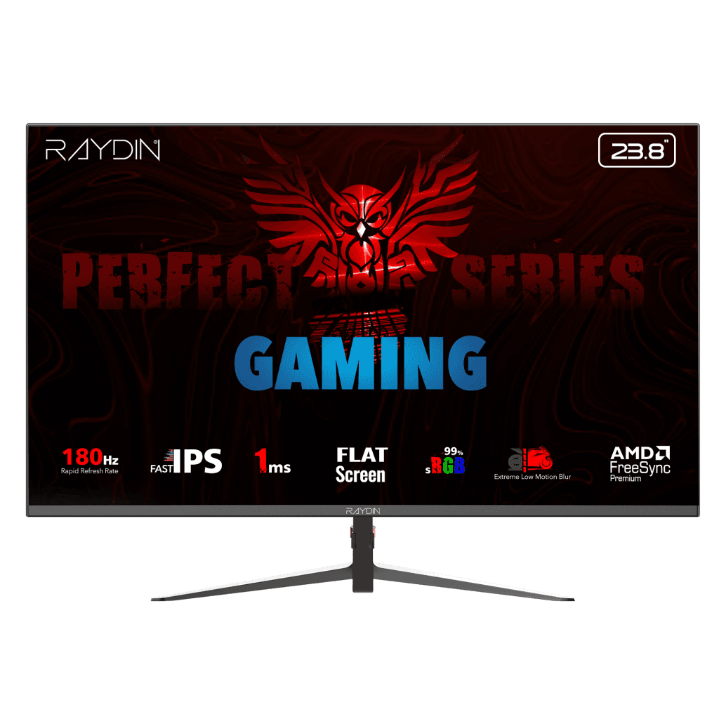 RAYDIN MM24DFI-180HZ, 23.8", 1ms, 180Hz, Full HD, HDMI, DP, IPS LED, Flat, Frameless, FreeSync Gaming Monitör