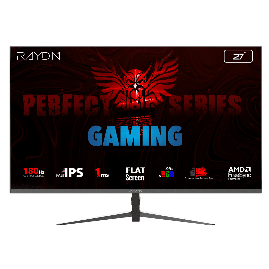 RAYDIN MM27DFI-180HZ, 27", 1ms, 180Hz, Full HD, HDMI, DP, IPS LED, Flat, Frameless, FreeSync Gaming Monitör