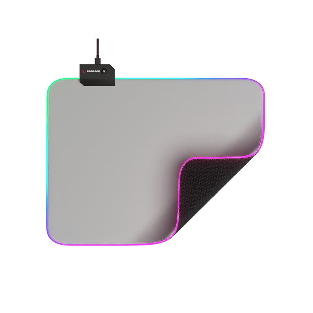 Rampage MP-21, PULSAR M RGB, 252x328x3mm, RGB Led, Gaming, MOUSE PAD (Gri)