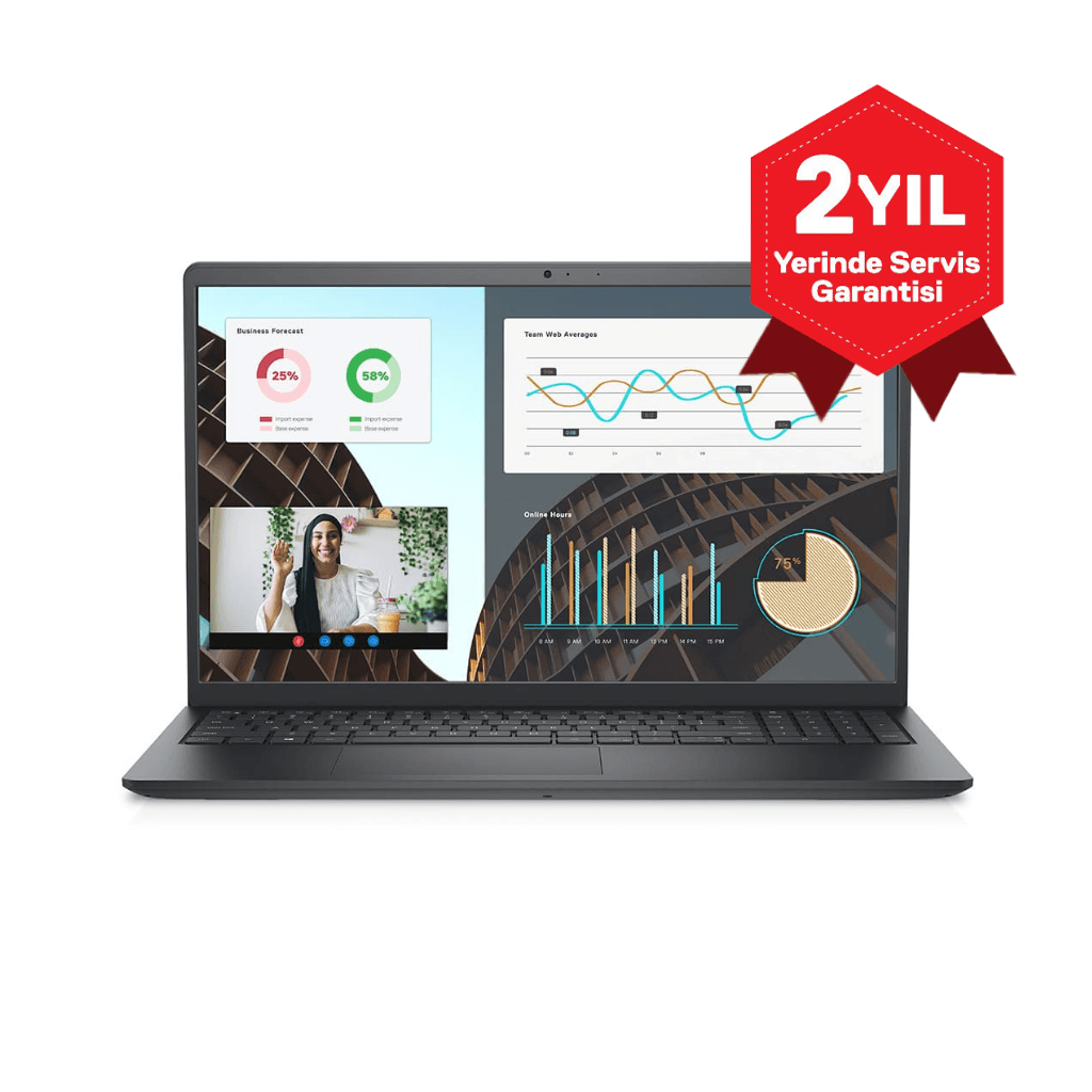 DELL Vostro 3530, N3409PVNB3530_U, i5-1334U, 15,6" FHD, 8Gb Ram, 512Gb SSD, Payla┼şımlı Ekran Kartı, Free Dos Notebook