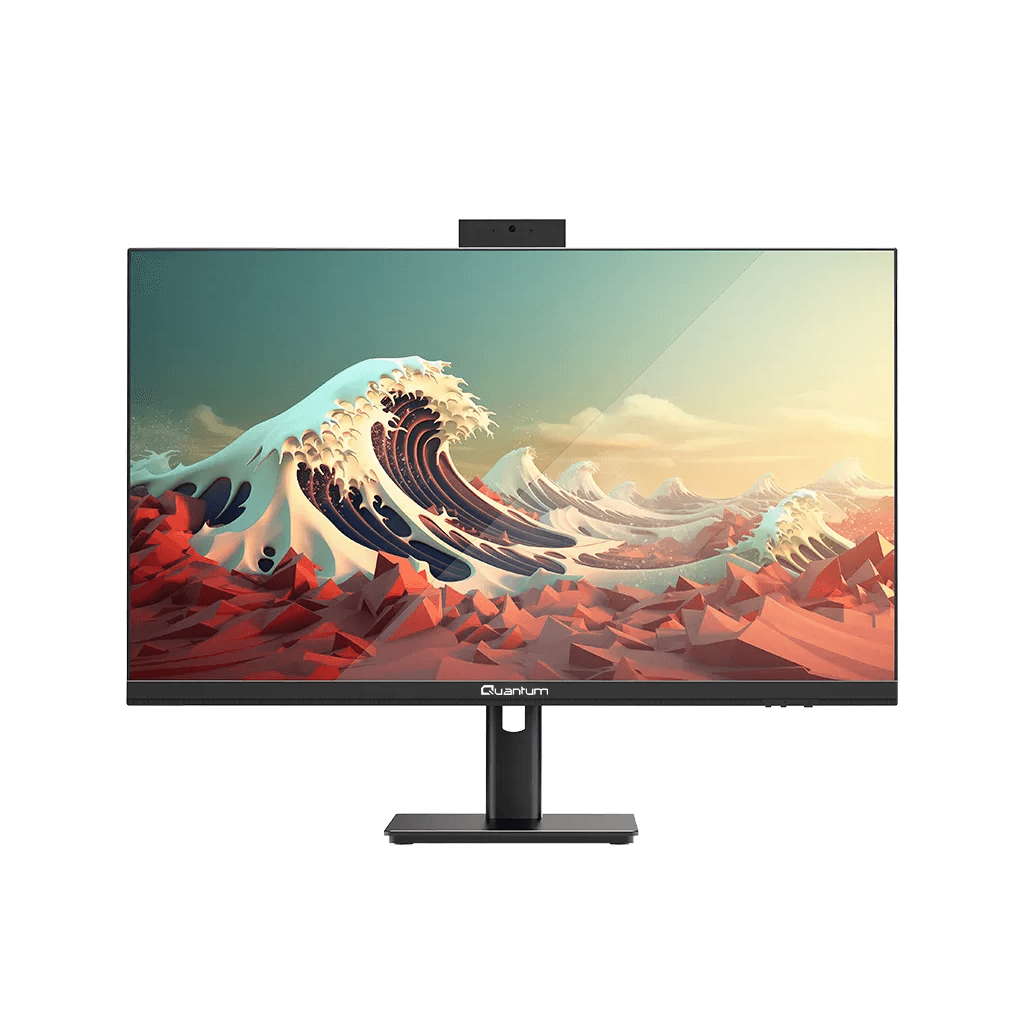 QUANTUM Phase One N6104, Ultra 5-120U, 27" FHD Ekran, 16Gb Ram, 512Gb SSD, Wi-Fi6, HDMI, DP, Type-A, Type-C, Payla┼şımlı Ekran Kartı, Free Dos, All In One PC, (Black)