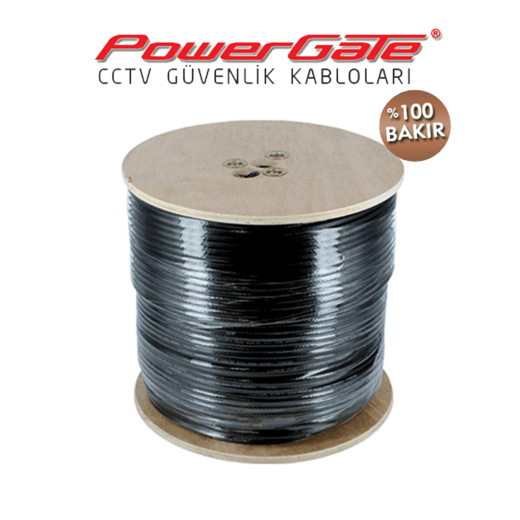PowerGate OUT 500mt, 2+1 (2x0,50+0,33) %100Bakır, DI┼Ş ORTAM CCTV Güvenlik Kablosu
