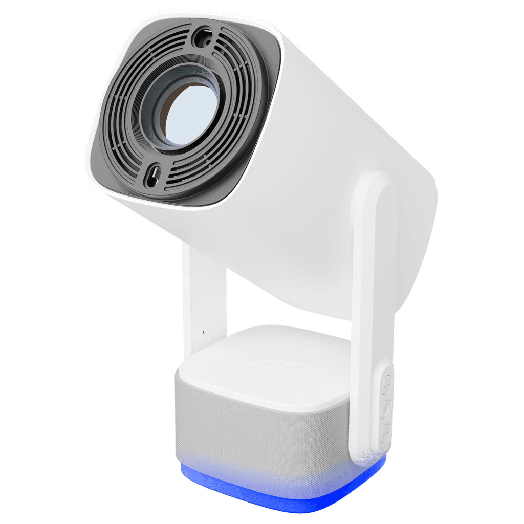 EVEREST PJ08, Beyaz, 150 LED Lümen, 1280x720, 1xHDMI, 1xUSB, WiFi, Bluetooth, 30.000 Saat Led Ömrü, 6W Speaker, 5200mAh Batarya, Ta┼şınabilir, Android 11, 4K Destekli Projeksiyon Cihazı