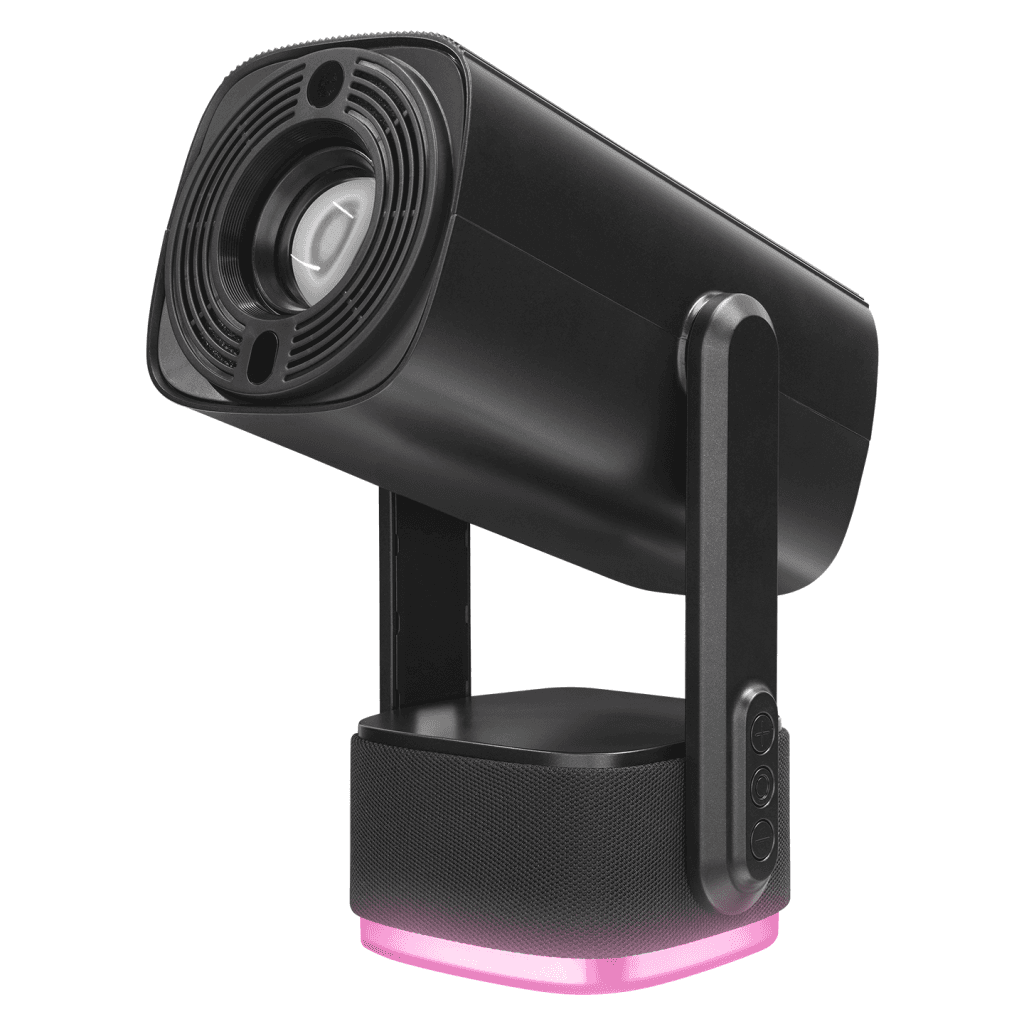 EVEREST PJ08, Siyah, 150 LED Lümen, 1280x720, 1xHDMI, 1xUSB, WiFi, Bluetooth, 30.000 Saat Led Ömrü, 6W Speaker, 5200mAh Batarya, Ta┼şınabilir, Android 11, 4K Destekli Projeksiyon Cihazı