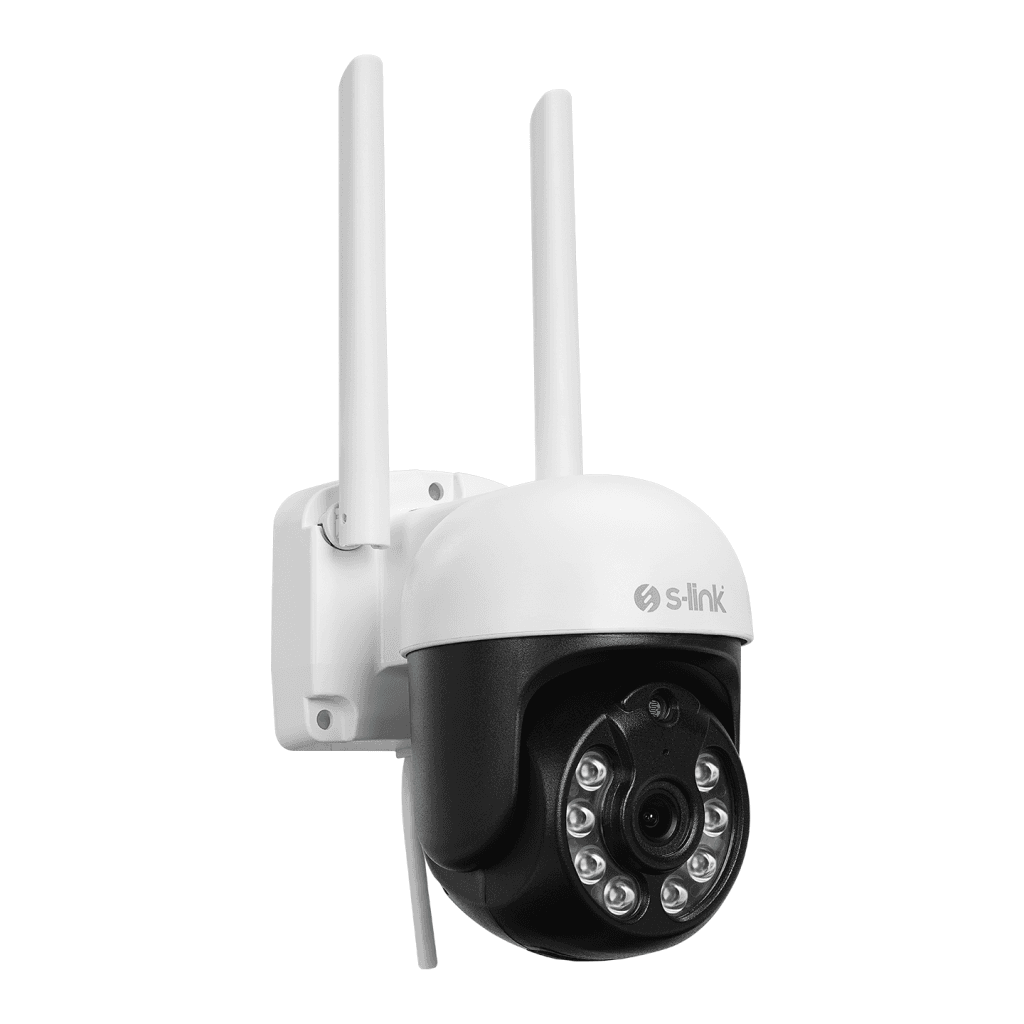 S-LINK SL-PTZ01, Akıllı Güvenlik Kamerası, WiFi, 3Mpix, 2,8mm Lens, 25m. Gece Görü┼şü, Hareket algılama, İki Yönlü Ses, Micro SD Kartlı, TUYA Yazılım