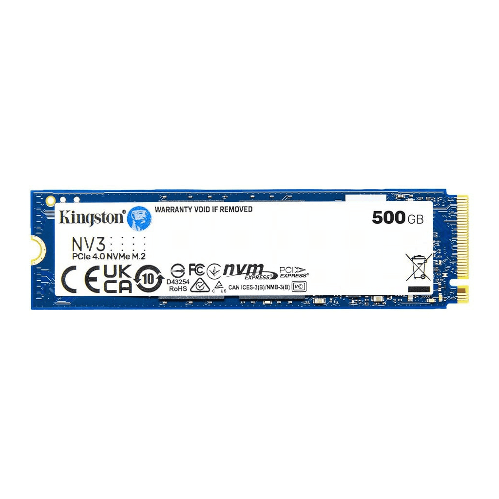KINGSTON SNV3S/500G, NV3, 500GB, 5000/3000, Gen4, NVME PCIe M.2 2280, SSD