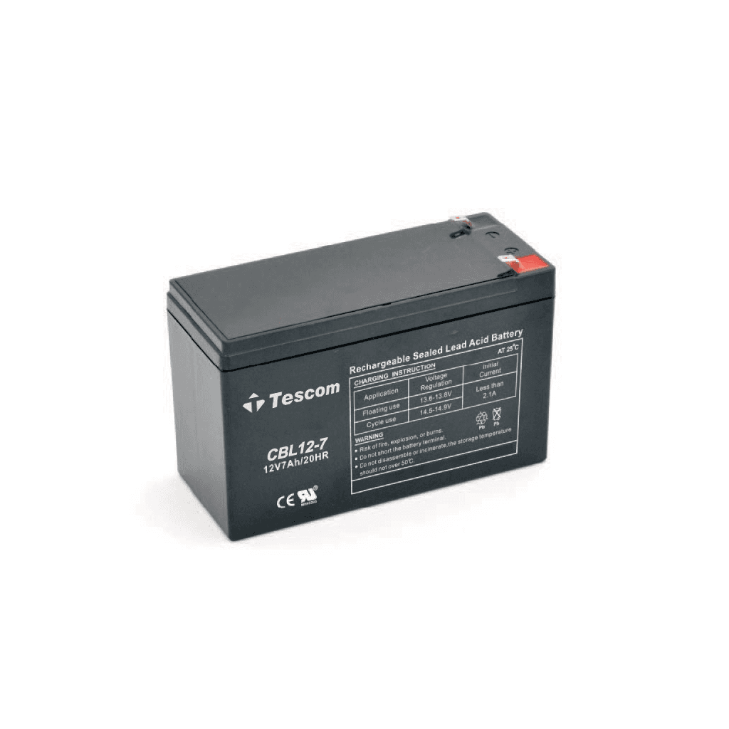 TESCOM Combatt, CBL12-7, 12V 7Ah, Bakımsız,  Kuru Akü. UPS iÇin Uygundur. (100012589)