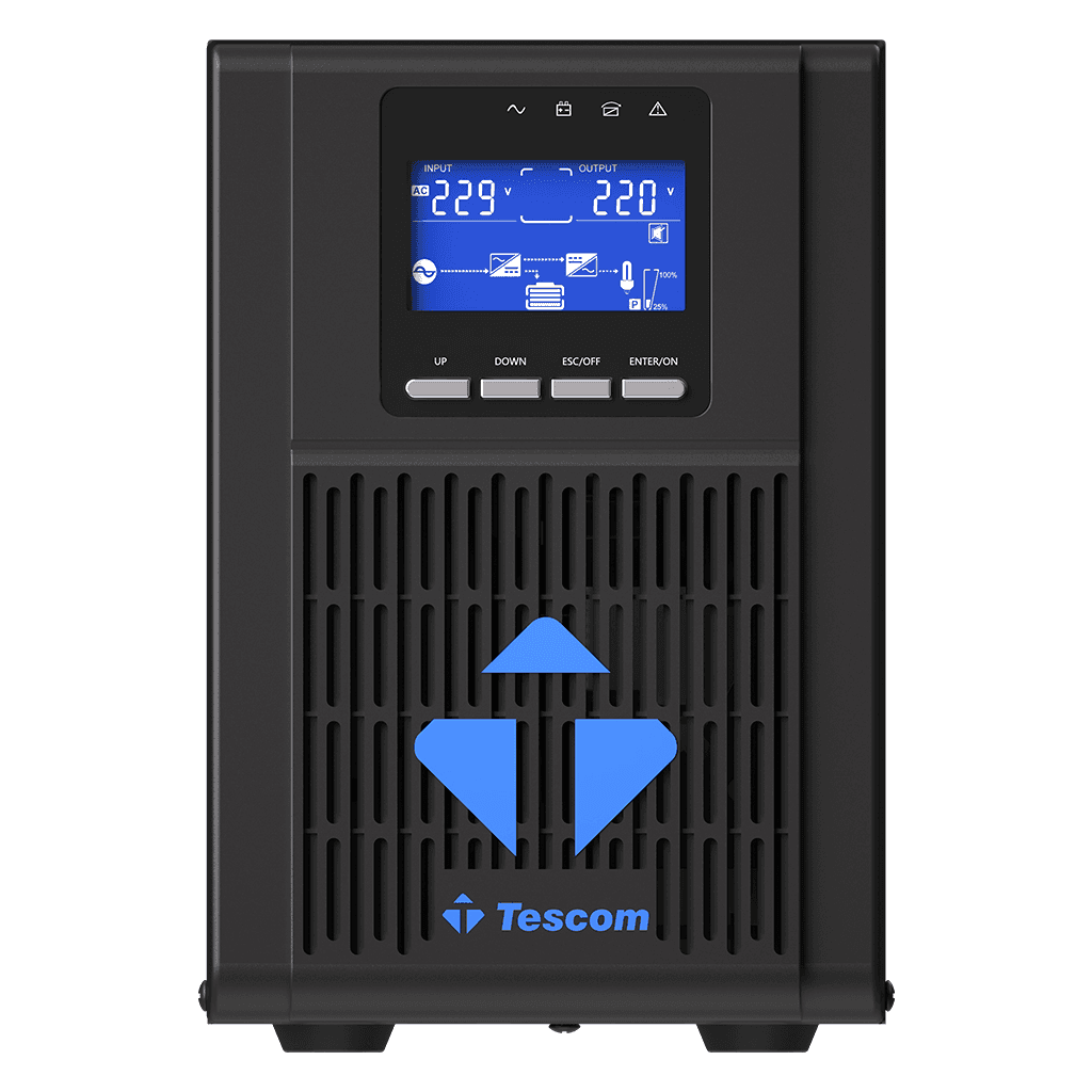 TESCOM NeoLine 1000, 1 KVA Online 1F/1F UPS,  (900040313) (2x7A Akü)