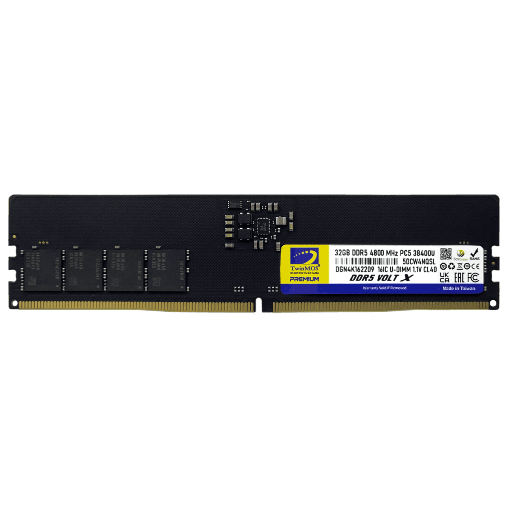TwinMOS TMD532GB4800U40, 32GB, DDR5, 4800MHz,  CL40, 1.1V Desktop Ram