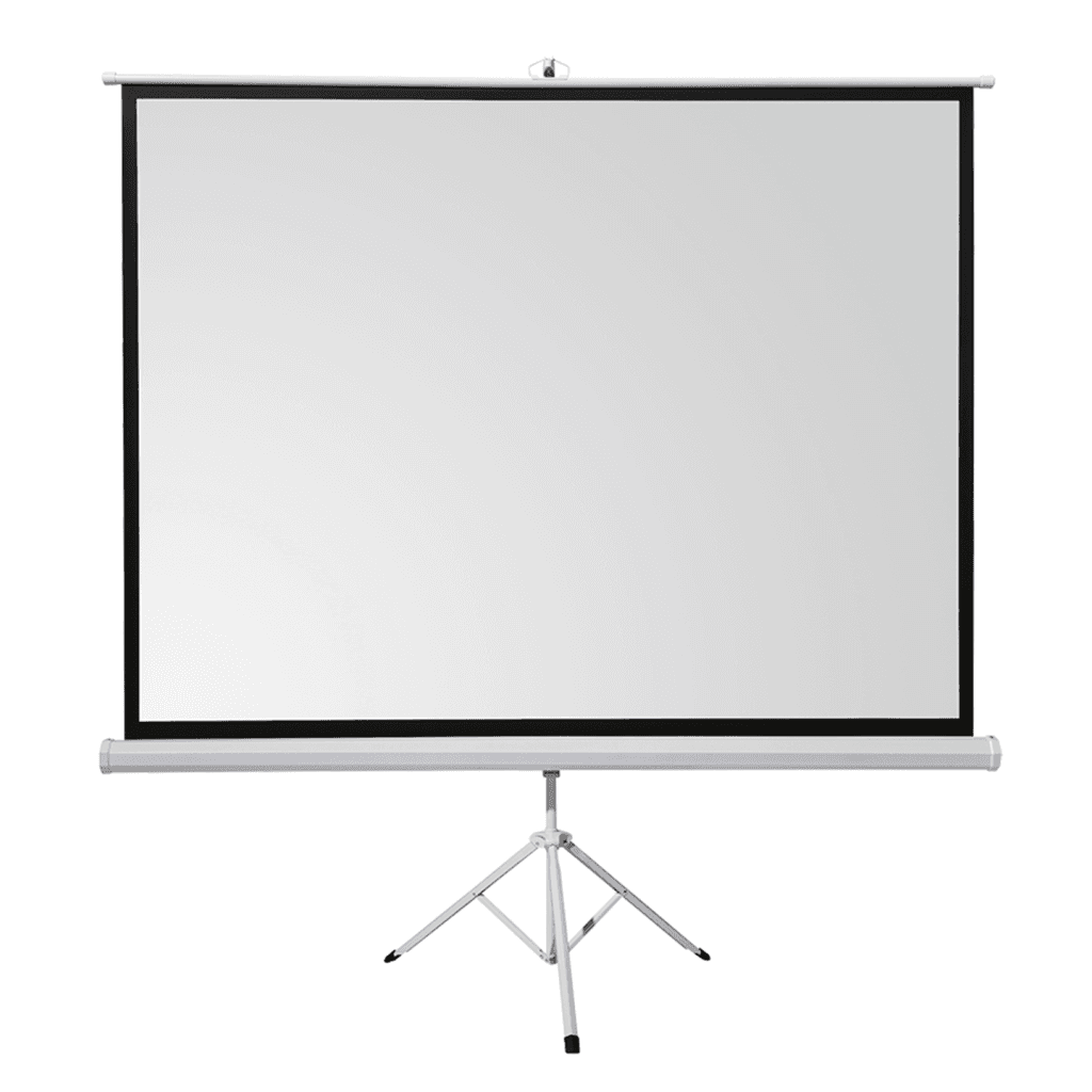 Everest TPP-180, 180x180, TRIPOD, PROJEKSİYON PERDESİ, Arkası Siyah Fonlu, Ta┼şınabilir Ayaklı Model