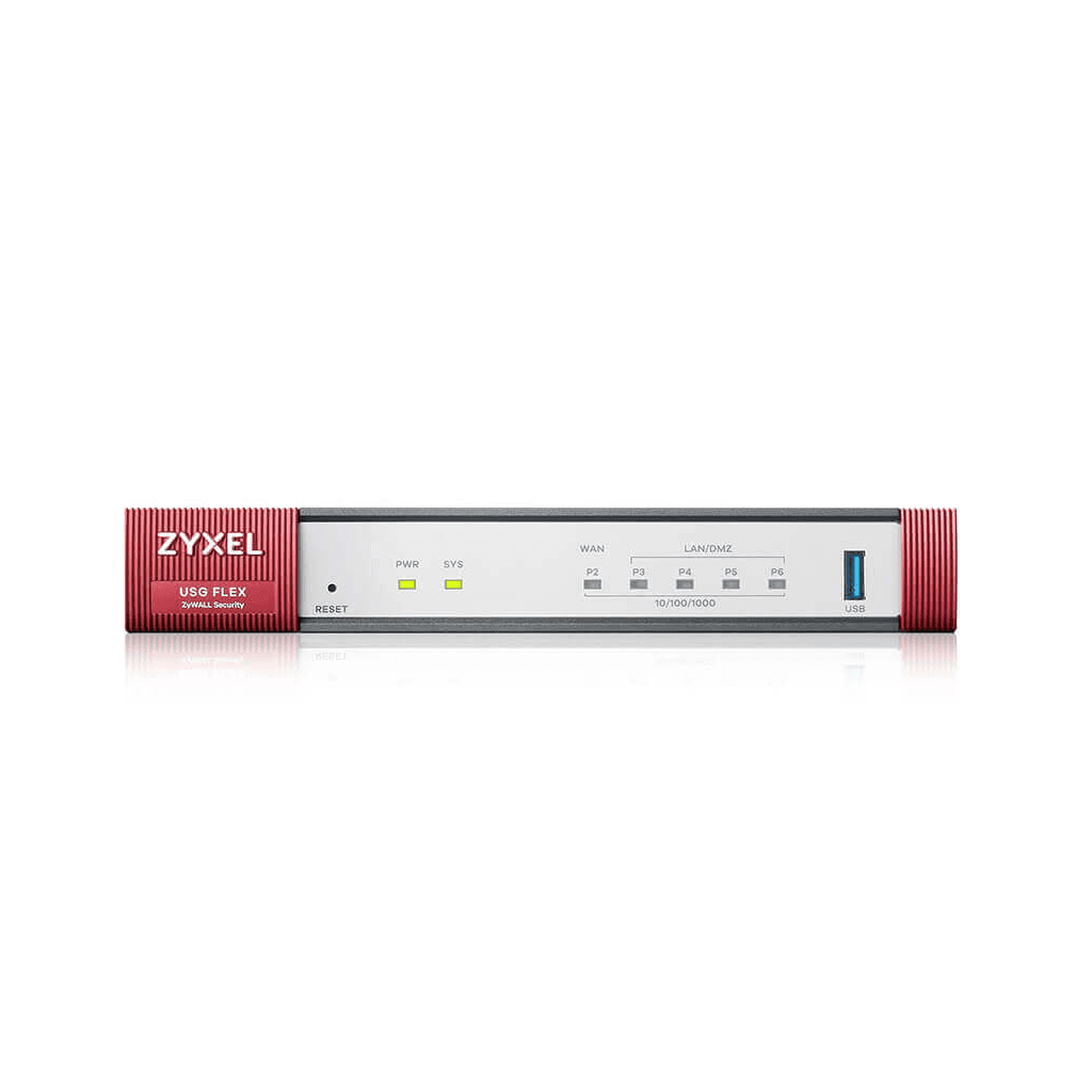 ZYXEL ZYWALL USG FLEX100, Firewall Cihazı, +1 Yıllık Lisans Dahil (50 Kullanıcı)