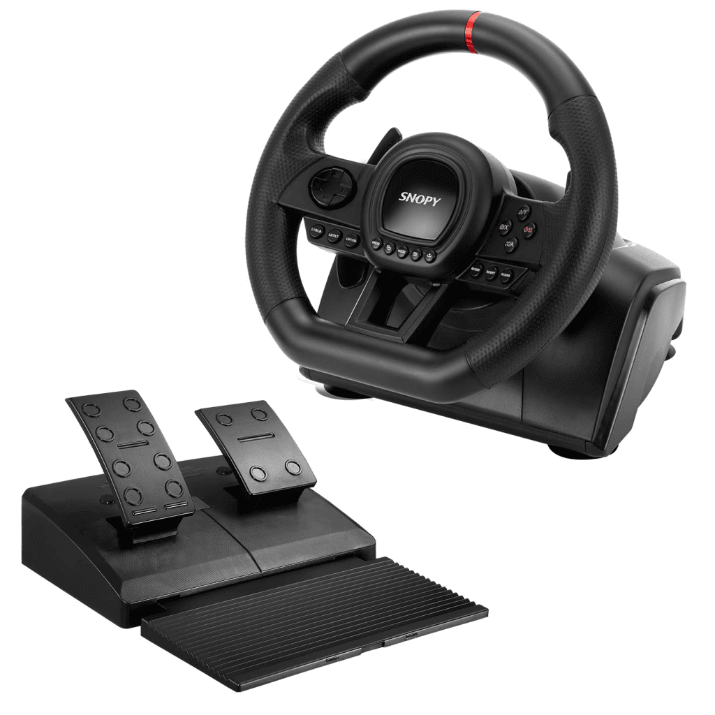 SNOPY V30 ONLY PC, Direksiyon, Pedal, Titre┼şimli, Gaming Oyuncu Direksiyonu
