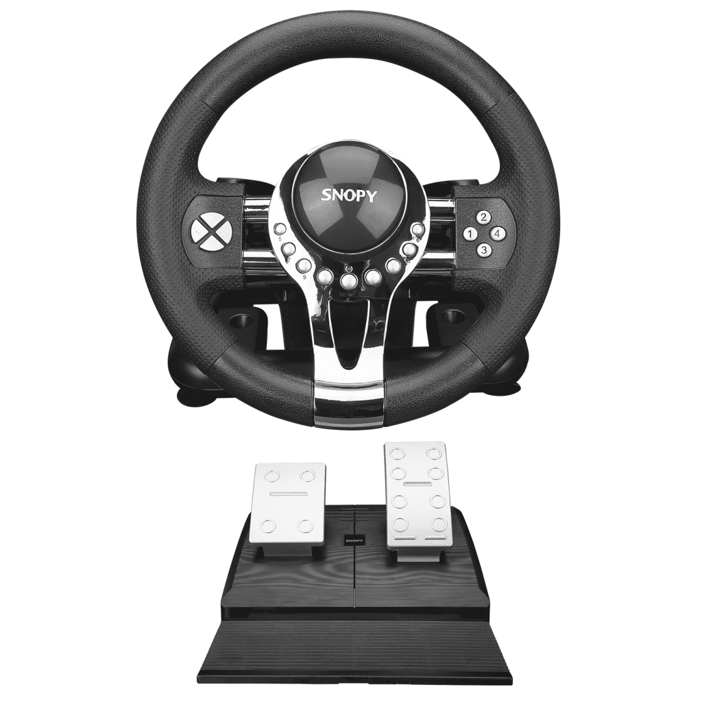 SNOPY V5H PRO, XBOX ONE S/PS4/PS3/PC/SWITCH, Direksiyon, Pedal, Vites, Titre┼şimli, Metalik Pro, Gaming Oyuncu Direksiyonu