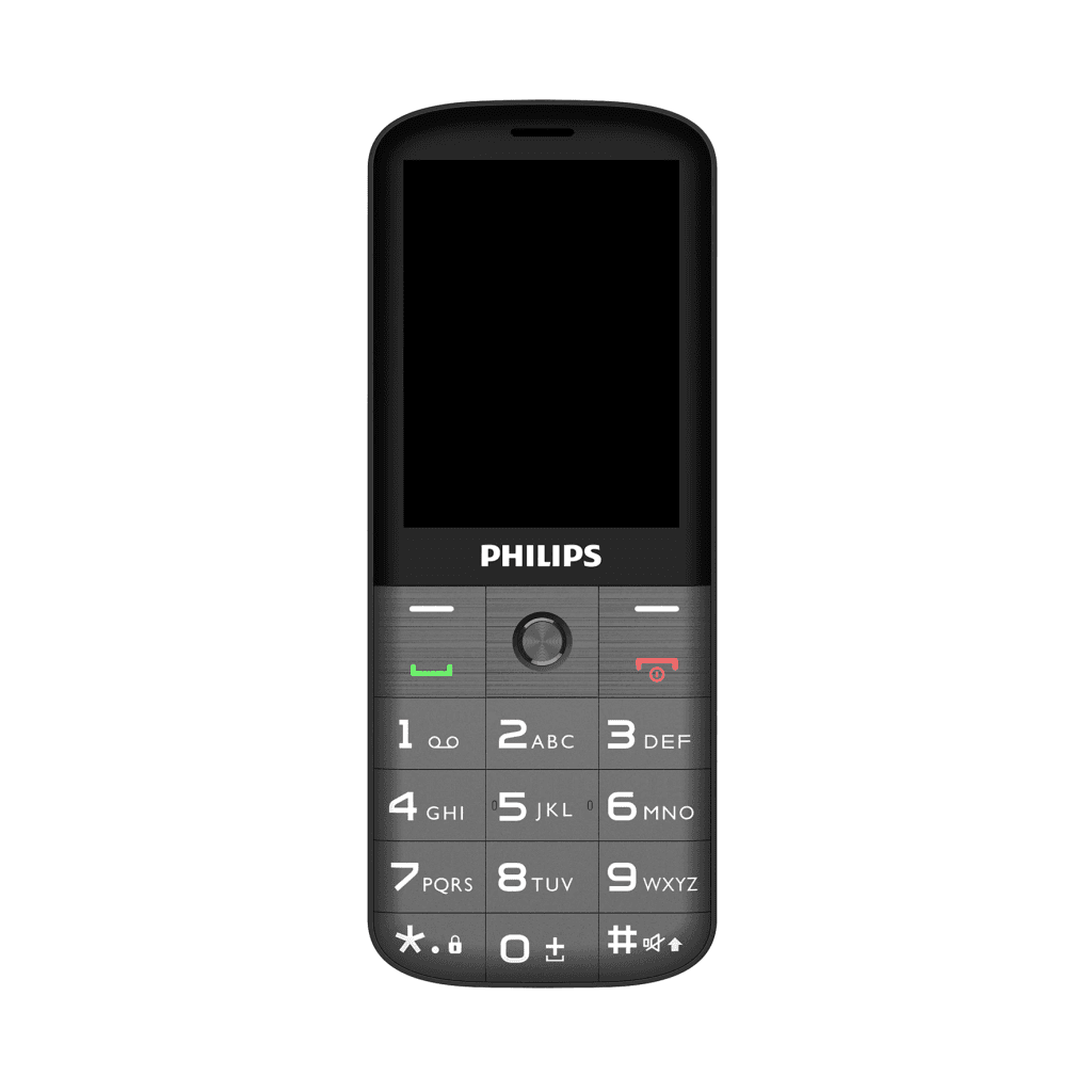 PHILIPS Xenium E227, 32Mb, Siyah, 32Mb Ram, 2,8inc Ekran, Arka Kamera, Çift Sim Deste─şi, FM Radyo, 1700mAh Pil, El Feneri, Türkiye KVK Garantili