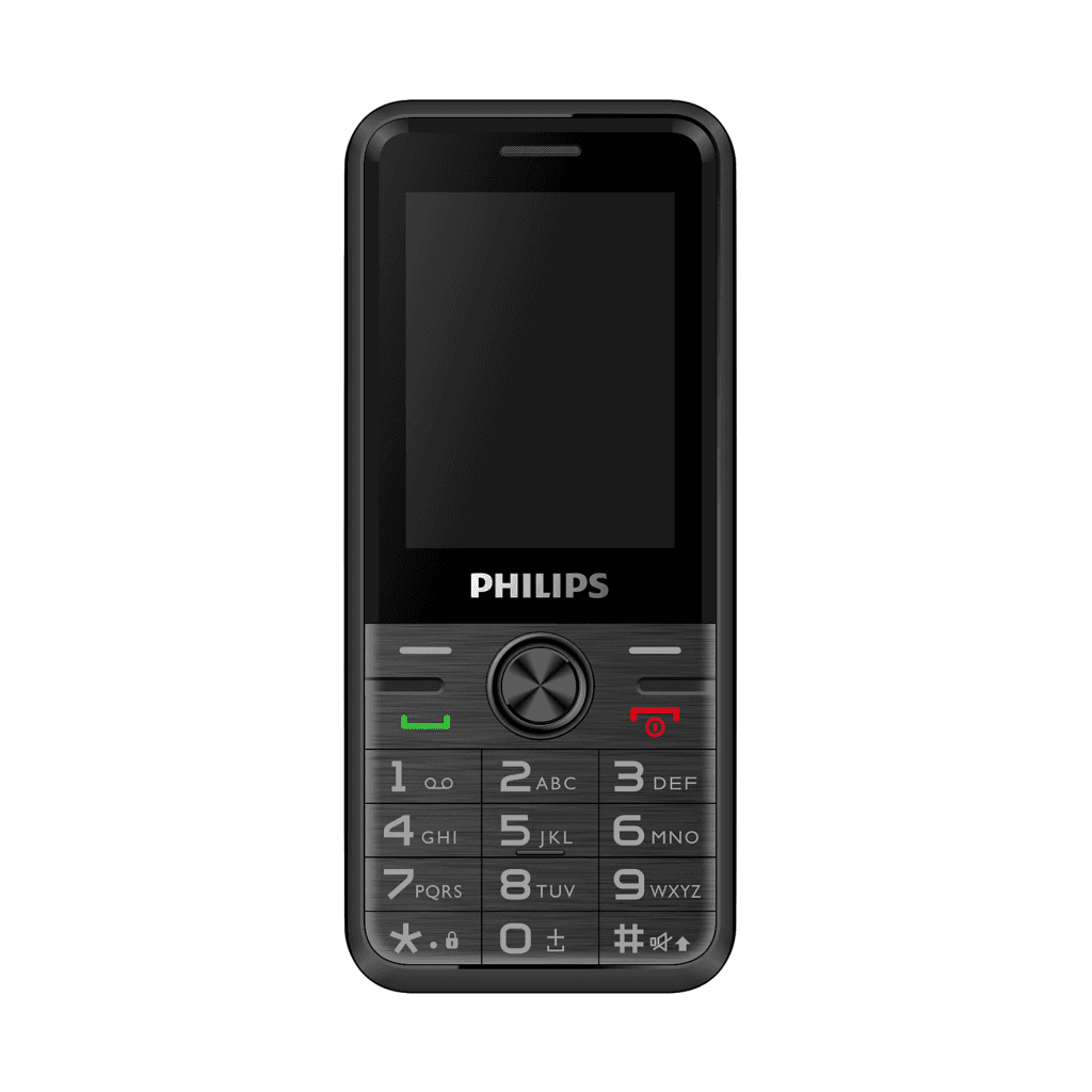 PHILIPS Xenium E6500, 128Mb, Siyah, 48Mb Ram, 2,4inc Ekran, Arka Kamera, 4G Çift Sim Deste─şi, FM Radyo, 1700mAh Pil, El Feneri, Türkiye KVK Garantili