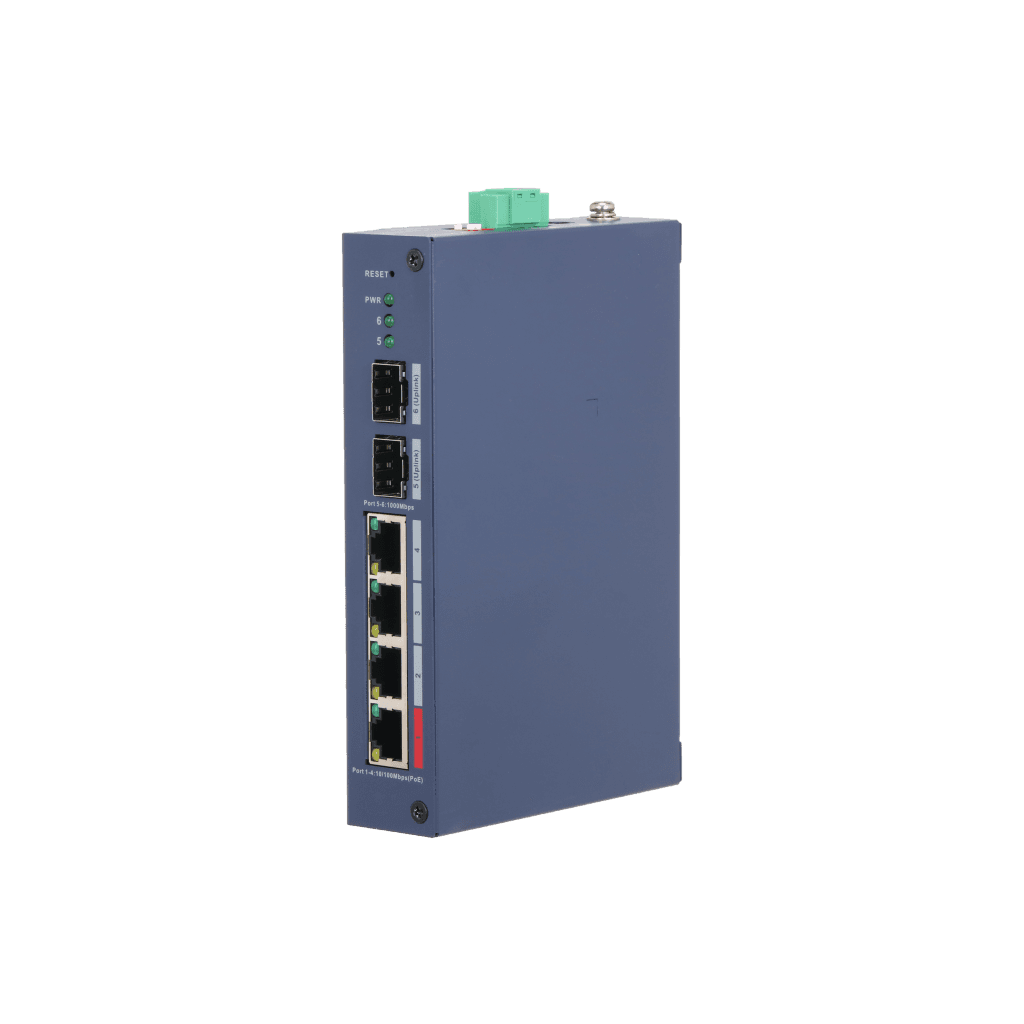 DAHUA CHS4206-4ET-90, 4 Port, Megabit, PoE 90W, 2 Port SFP, Cloud Yönetilebilir, Switch